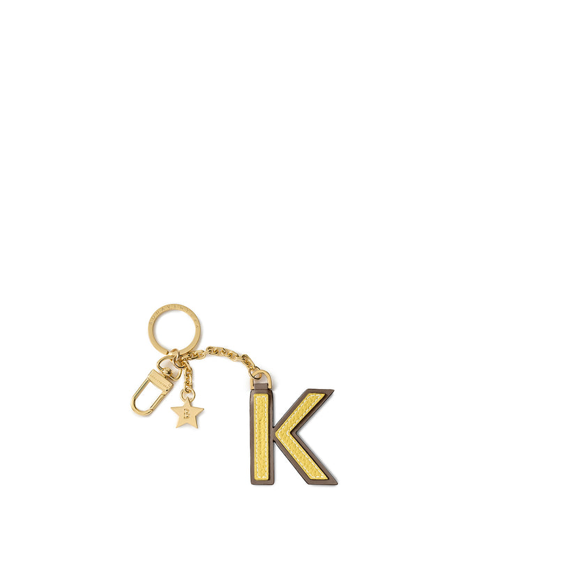 イニシャルチャーム キーホルダー (K)
