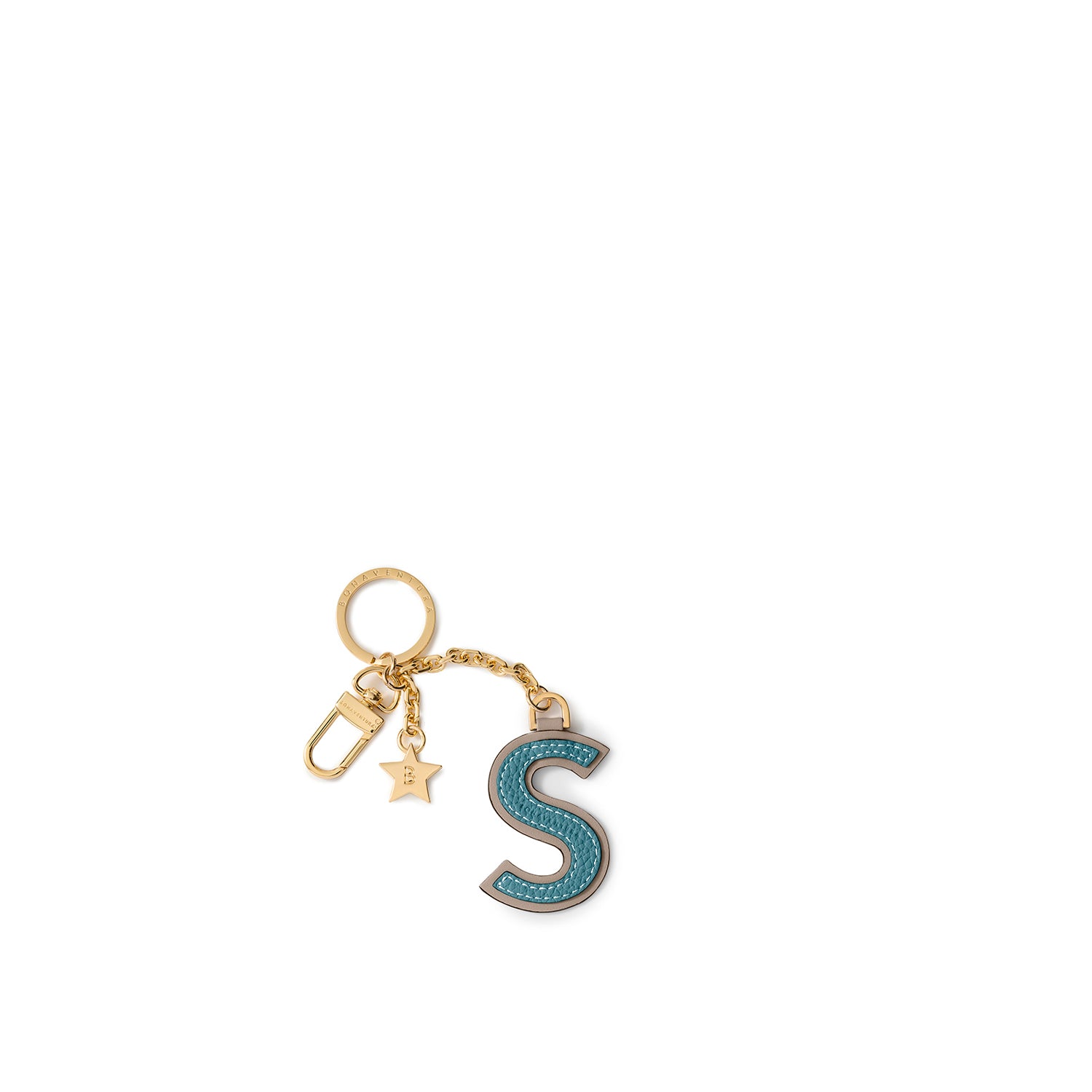 イニシャルチャーム キーホルダー -S