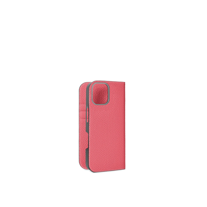 (iPhone 17) ダイアリーケース シュリンクレザー