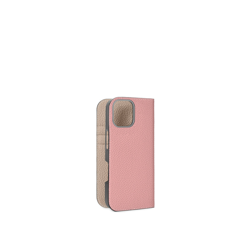 (iPhone 17) ダイアリーケース シュリンクレザー