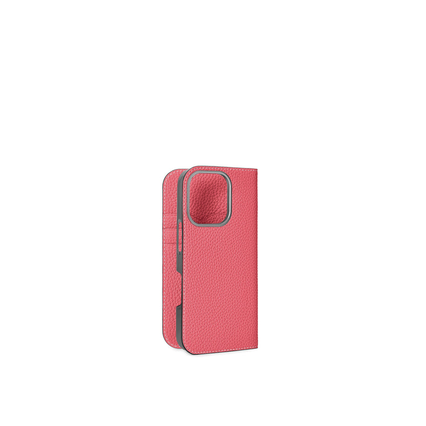 (iPhone 16 Pro) ダイアリーケース シュリンクレザー