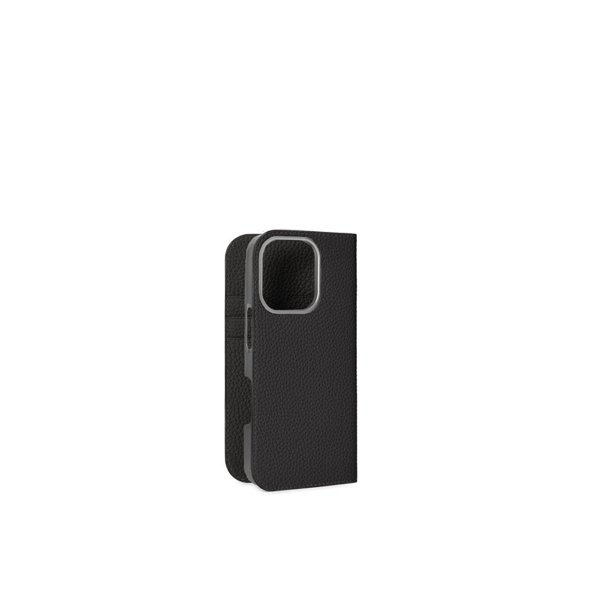 (iPhone 16 Pro) ダイアリーケース シュリンクレザー
