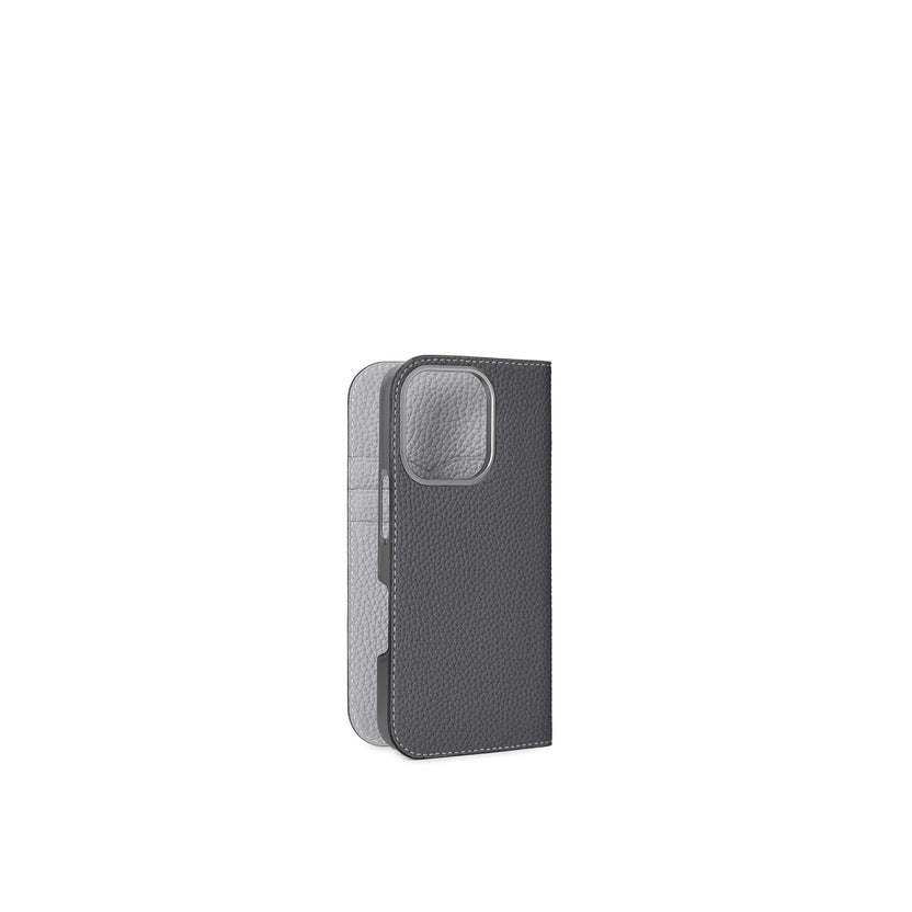 (iPhone 16 Pro) ダイアリーケース シュリンクレザー