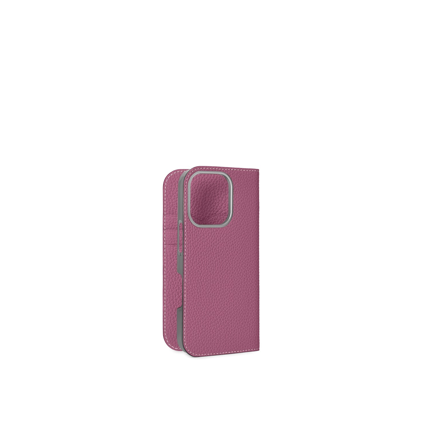 (iPhone 16 Pro) Diary Case Shrink Leather