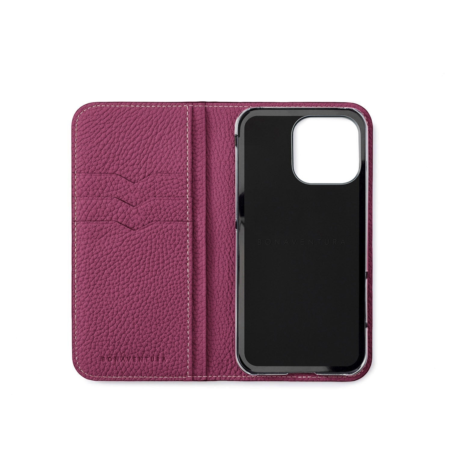 iPhone 16 Pro) ダイアリーケース シュリンクレザー – BONAVENTURA