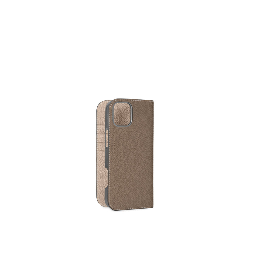 【オンライン限定】 (iPhone 16 Plus) ダイアリーケース シュリンクレザー