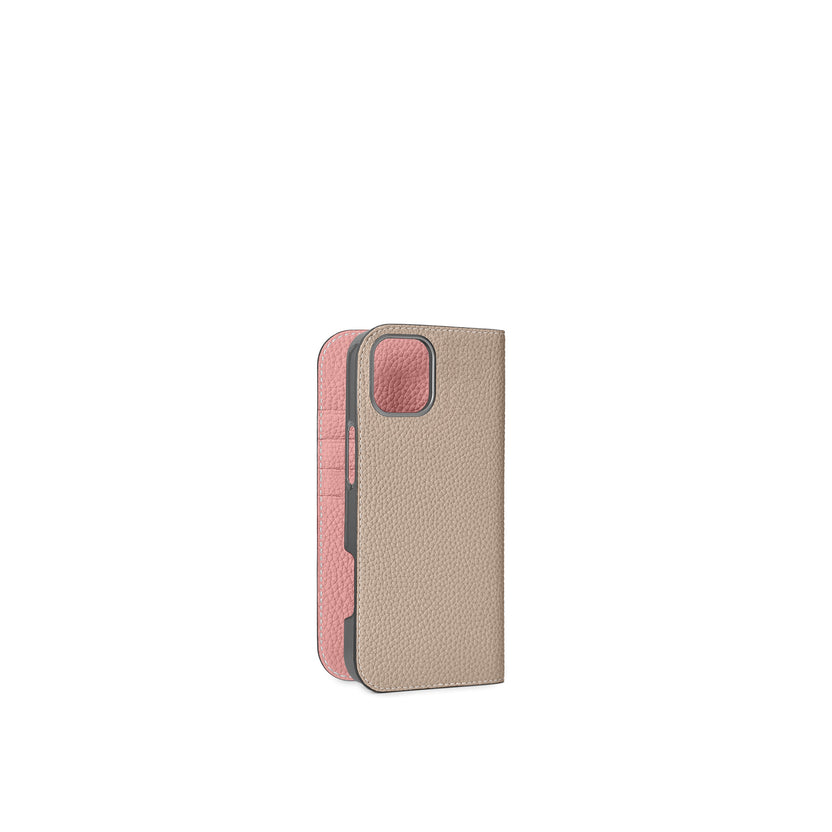 【オンライン限定】 (iPhone 16 Plus) ダイアリーケース シュリンクレザー