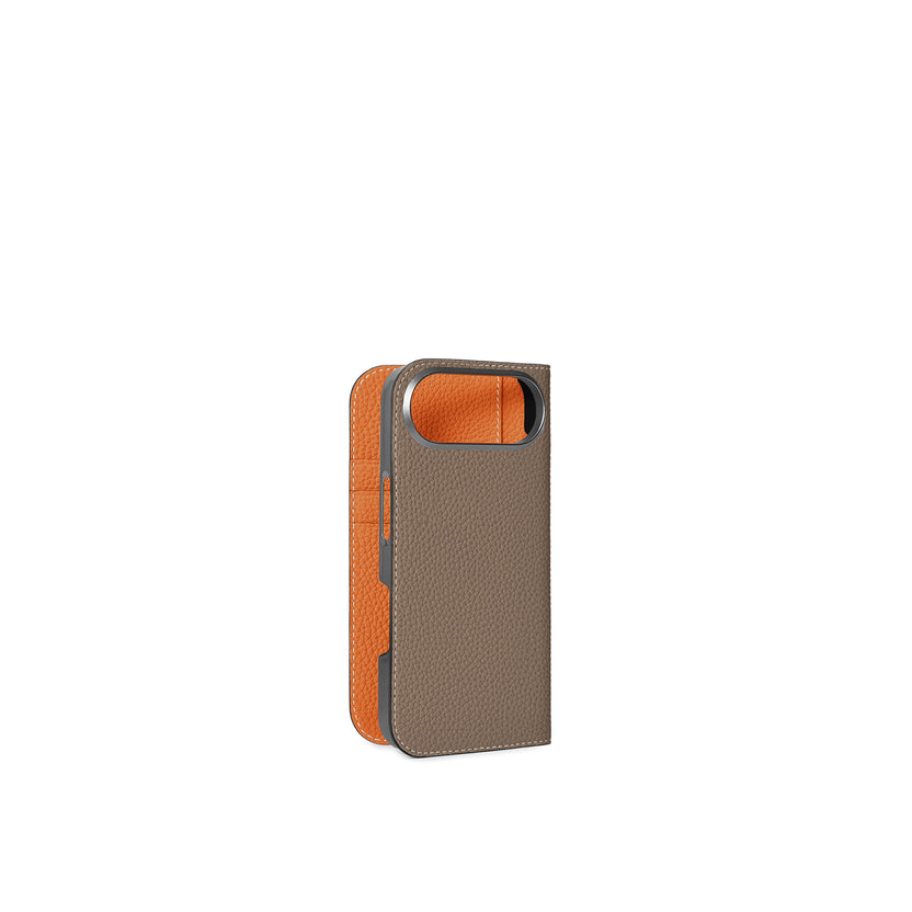 【オンライン限定】 (iPhone Air) ダイアリーケース シュリンクレザー