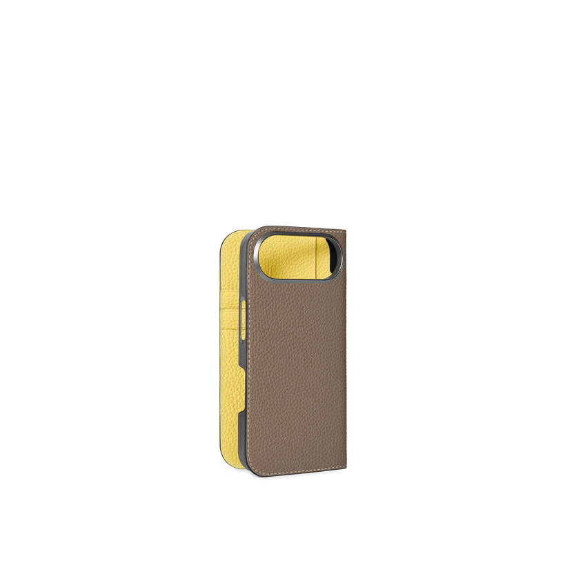 【オンライン限定】 (iPhone Air) ダイアリーケース シュリンクレザー