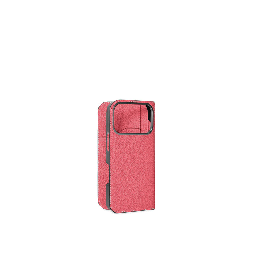 (iPhone 17 Pro) ダイアリーケース シュリンクレザー