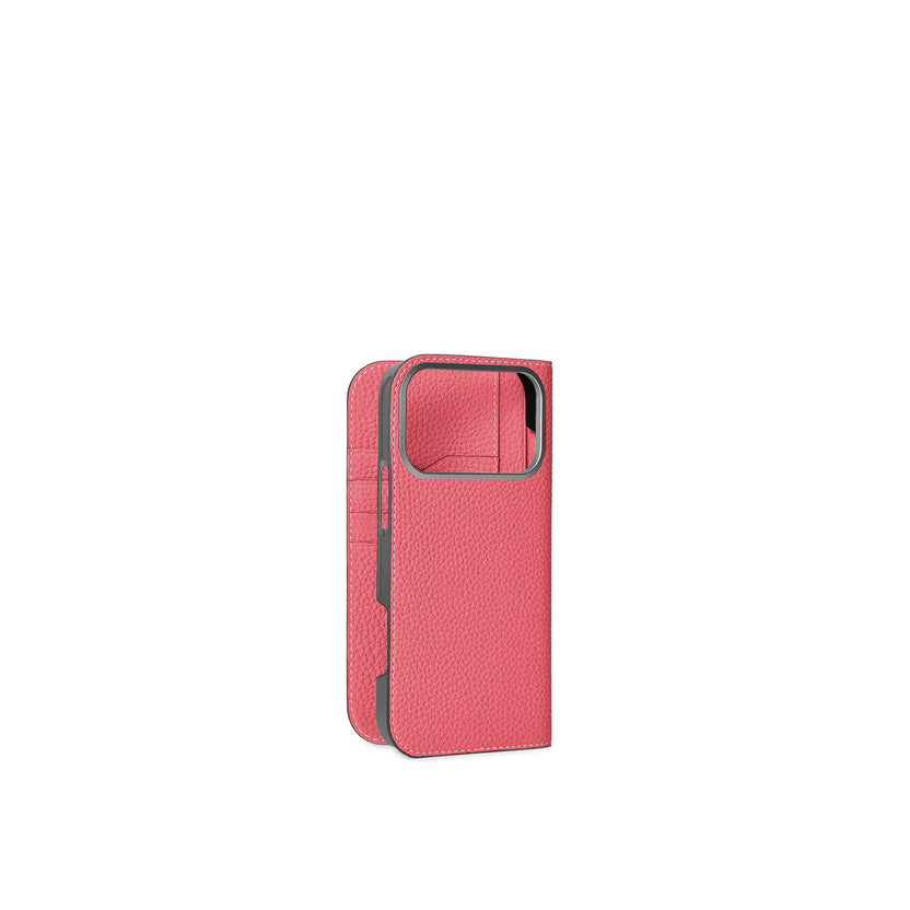 (iPhone 17 Pro Max) ダイアリーケース シュリンクレザー