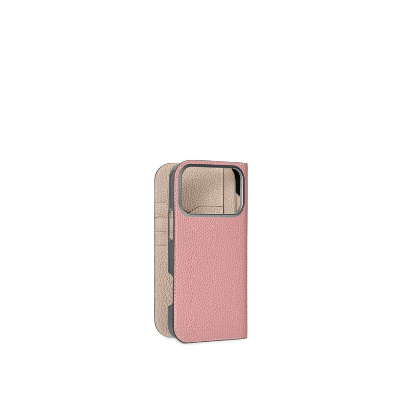 (iPhone 17 Pro Max) ダイアリーケース シュリンクレザー