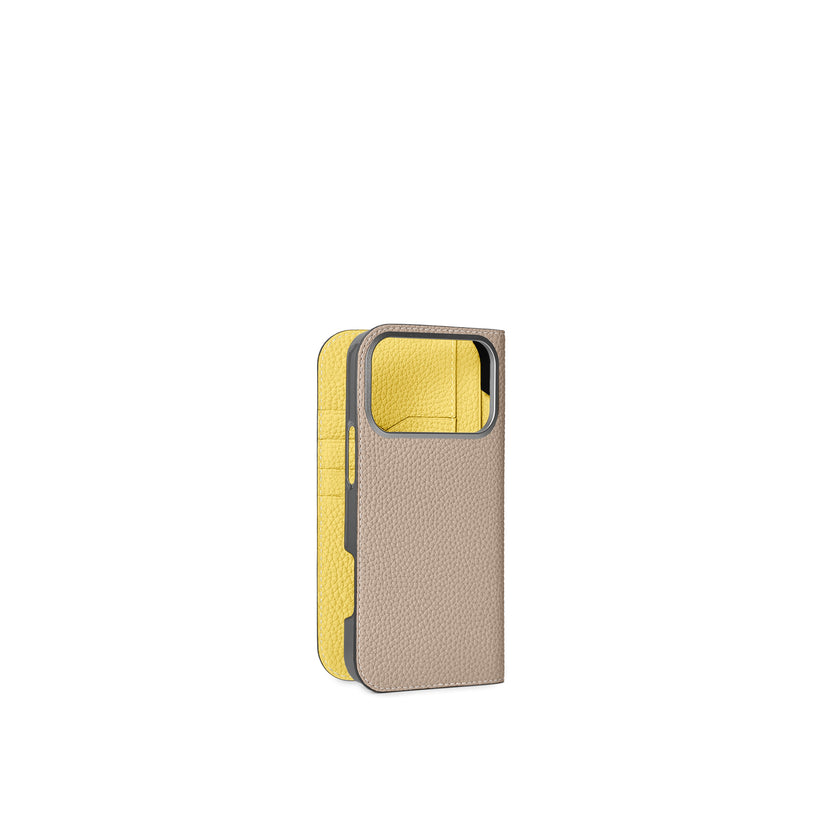 (iPhone 17 Pro Max) ダイアリーケース シュリンクレザー