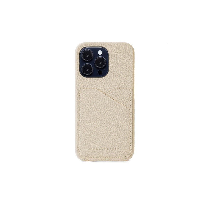 (iPhone 14 Pro) Back Cover Case Shrink Leather