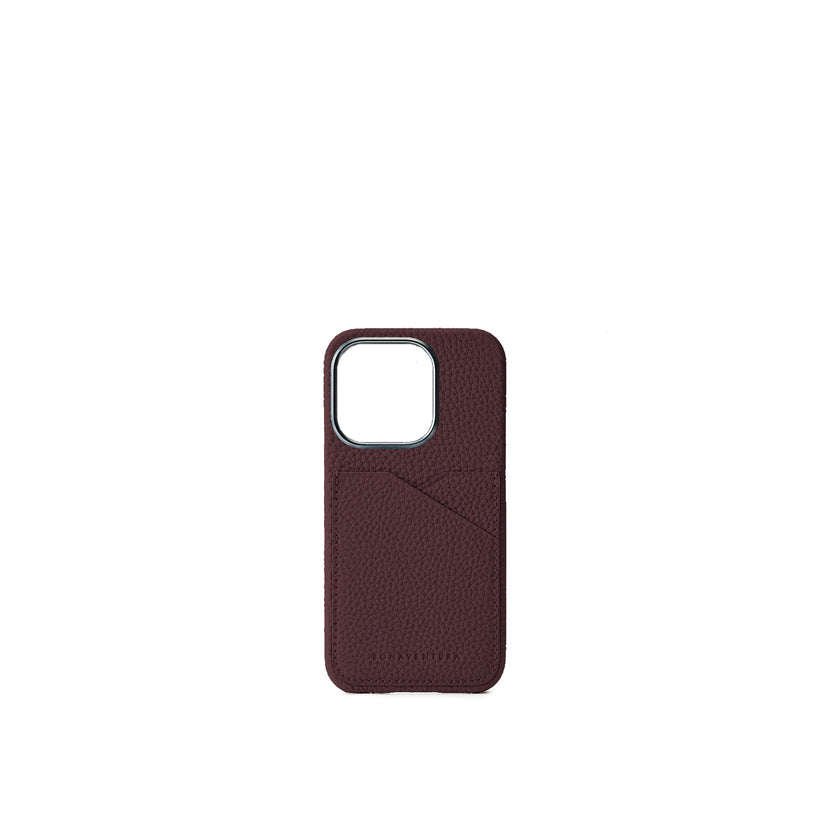 (iPhone 15 Pro) Back Cover Case Shrink Leather