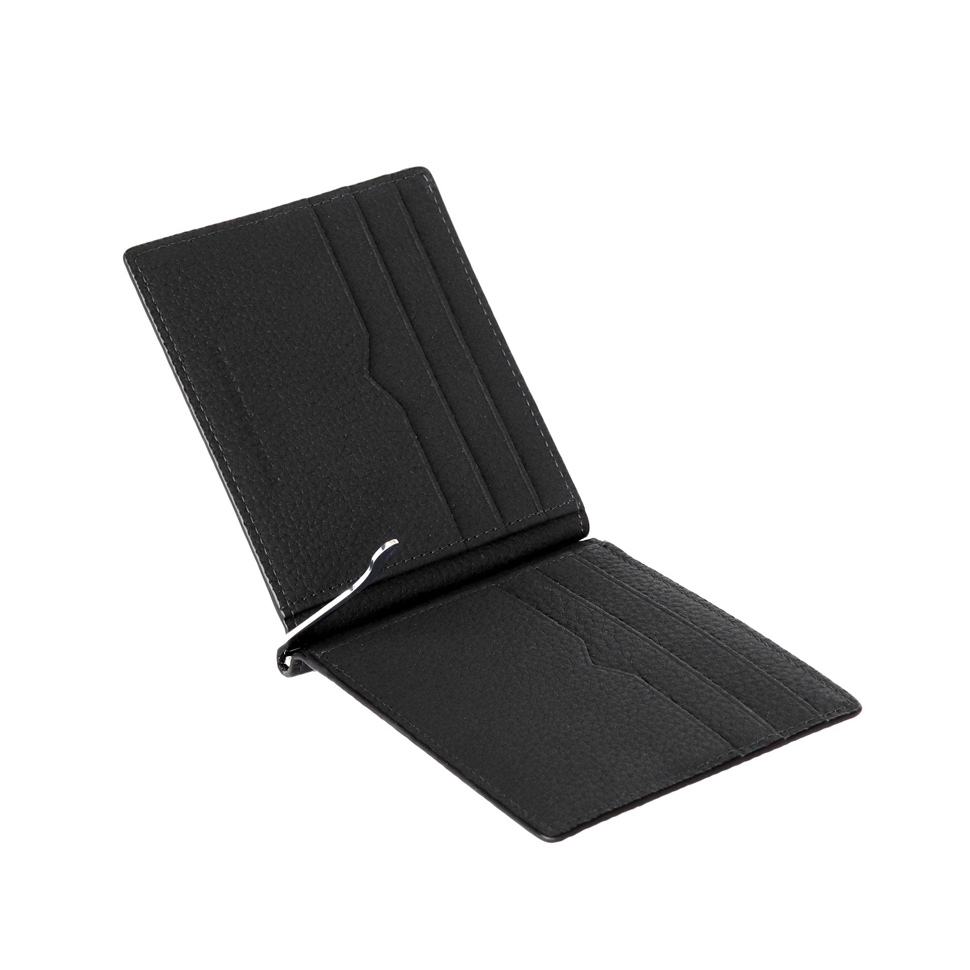 Bifold Bill Clip With Coin Case Shrink Leather – BONAVENTURA (ボナ