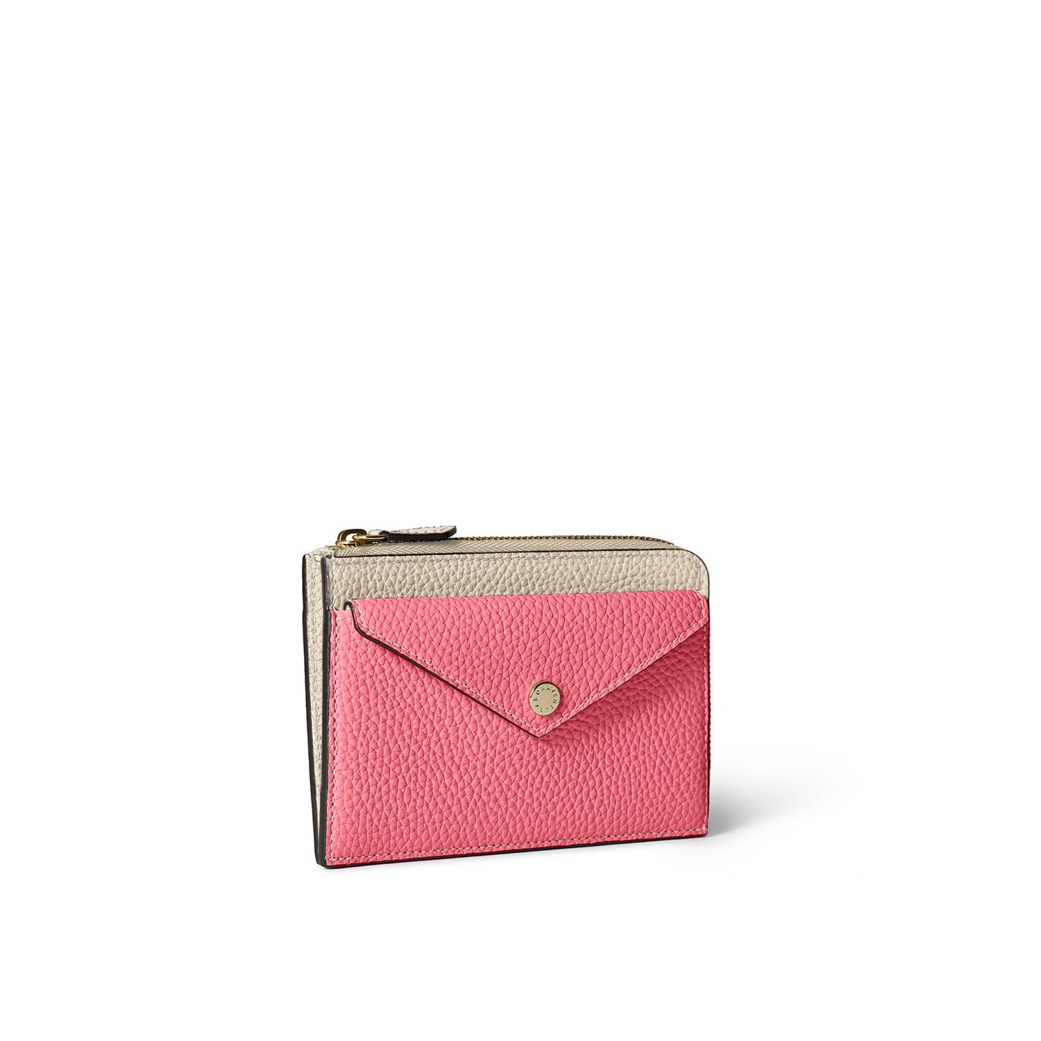 【鏡リュウジ監修 BONAVENTURA × 25ans】エンベロープ ミニジップ ウォレット シュリンクレザー