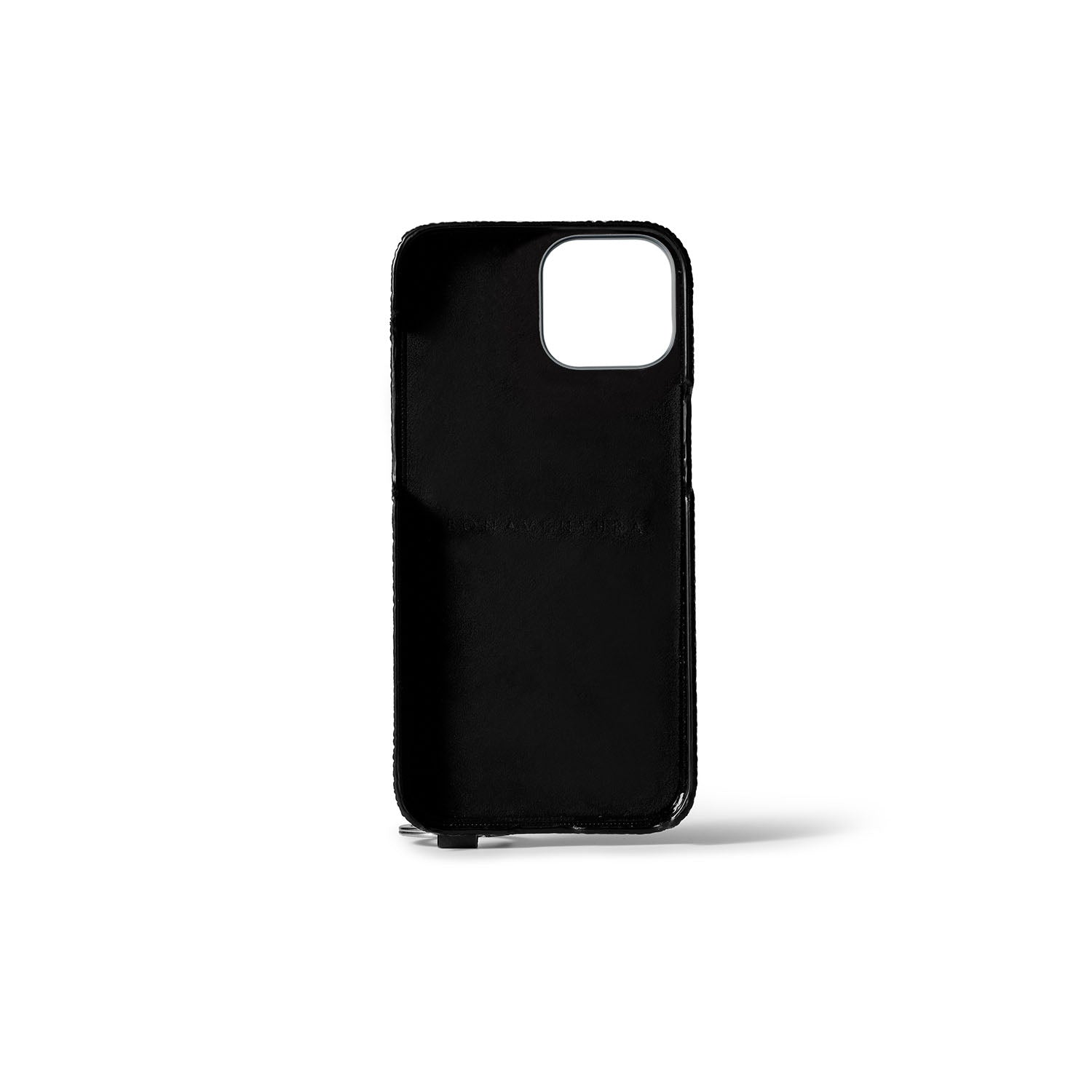 iPhone 17) ハンドル付き バックカバーケース シュリンクレザー