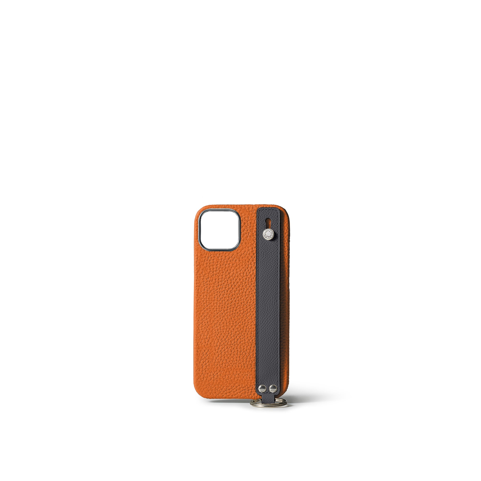 Back Cover Case with Handle Shrink Leather (iPhone 15)