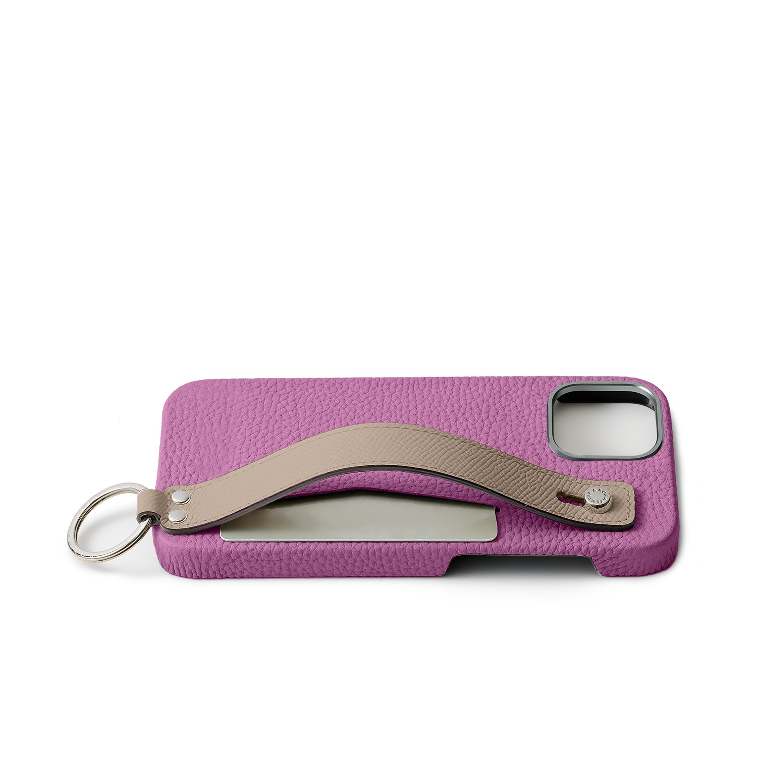 Back Cover Case with Handle Bottalato Leather (iPhone 15)