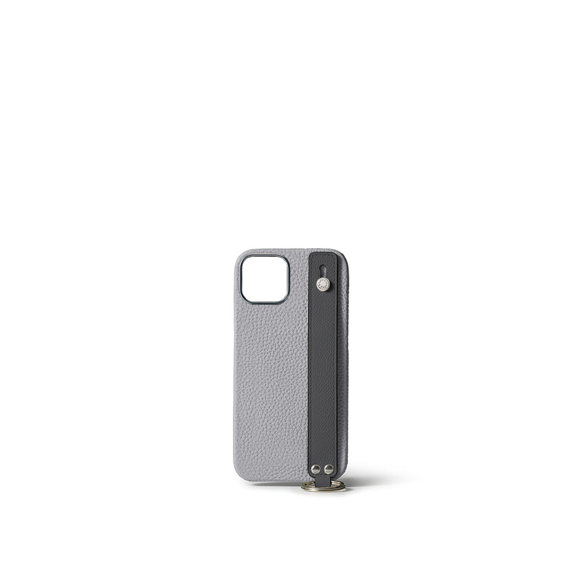 (iPhone 15) ハンドル付き バックカバーケース シュリンクレザー