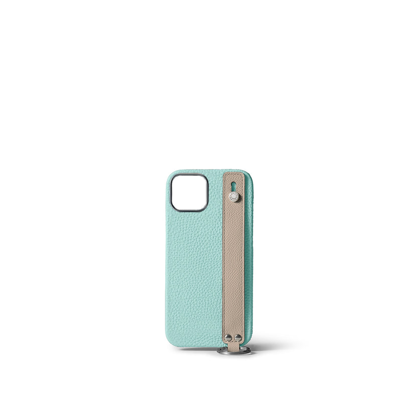 (iPhone 15) 핸들 포함 후면 커버 케이스 수축 가죽