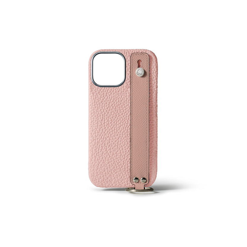 Back Cover Case with Handle Shrink Leather (iPhone 15 Pro Max)
