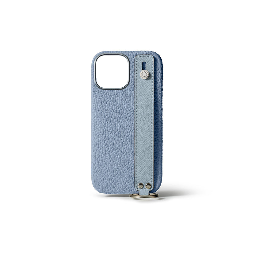 Back Cover Case with Handle Shrink Leather (iPhone 15 Pro Max)
