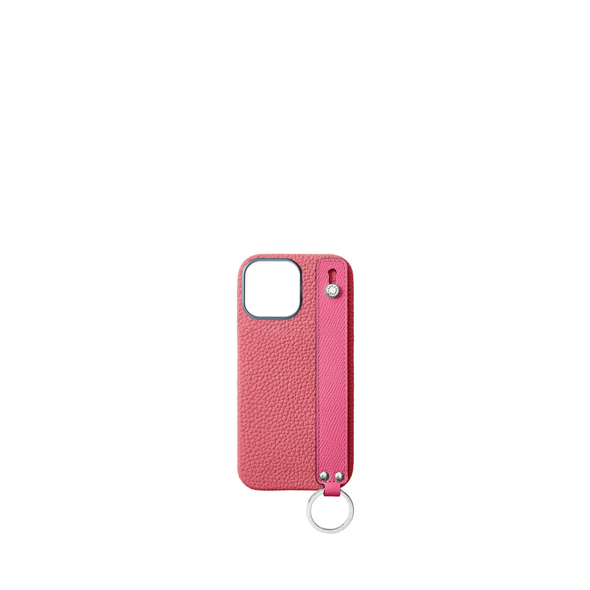 (iPhone 16 Pro Max) ハンドル付き バックカバーケース シュリンクレザー