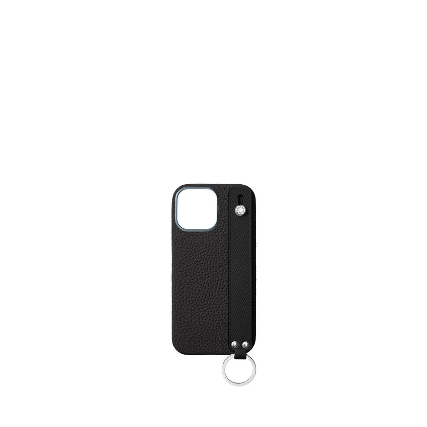 (iPhone 16 Pro Max) ハンドル付き バックカバーケース シュリンクレザー
