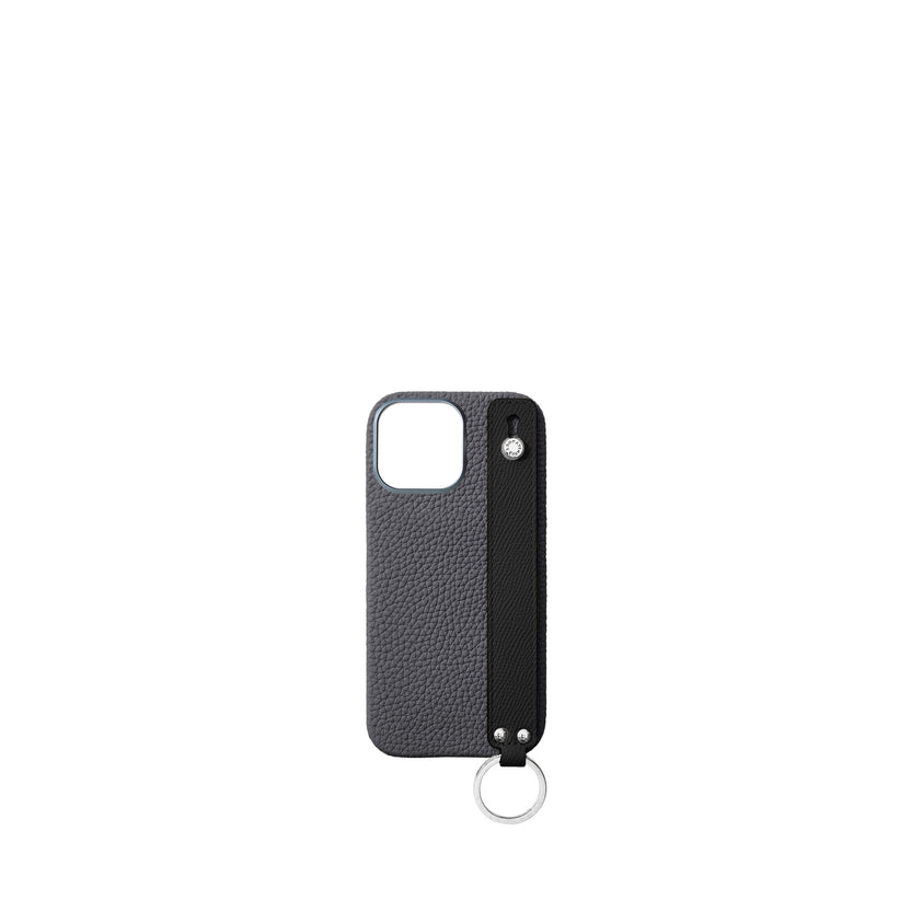 (iPhone 16 Pro Max) ハンドル付き バックカバーケース シュリンクレザー