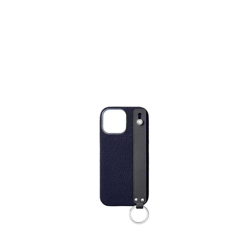 (iPhone 16 Pro Max) ハンドル付き バックカバーケース シュリンクレザー