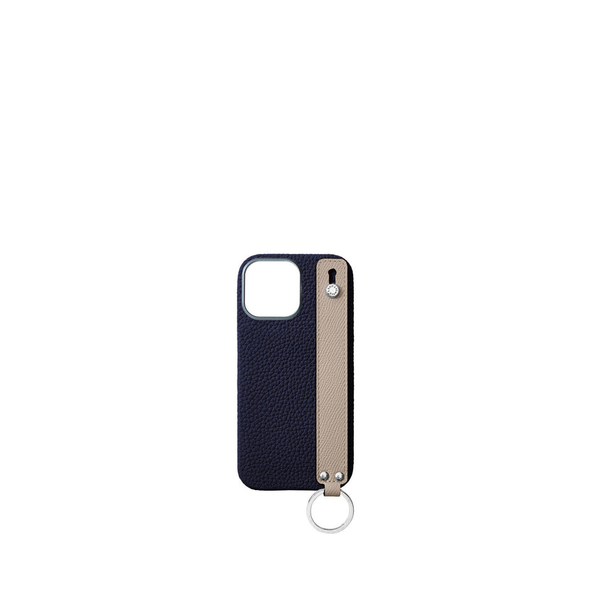 (iPhone 16 Pro Max) ハンドル付き バックカバーケース シュリンクレザー