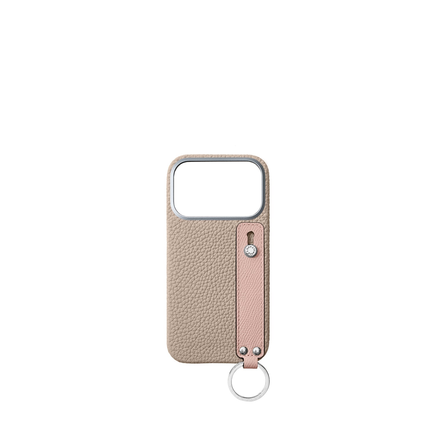(iPhone 17 Pro) ハンドル付き バックカバーケース シュリンクレザー