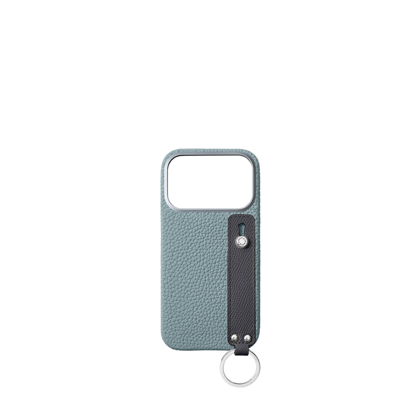 (iPhone 17 Pro) ハンドル付き バックカバーケース シュリンクレザー