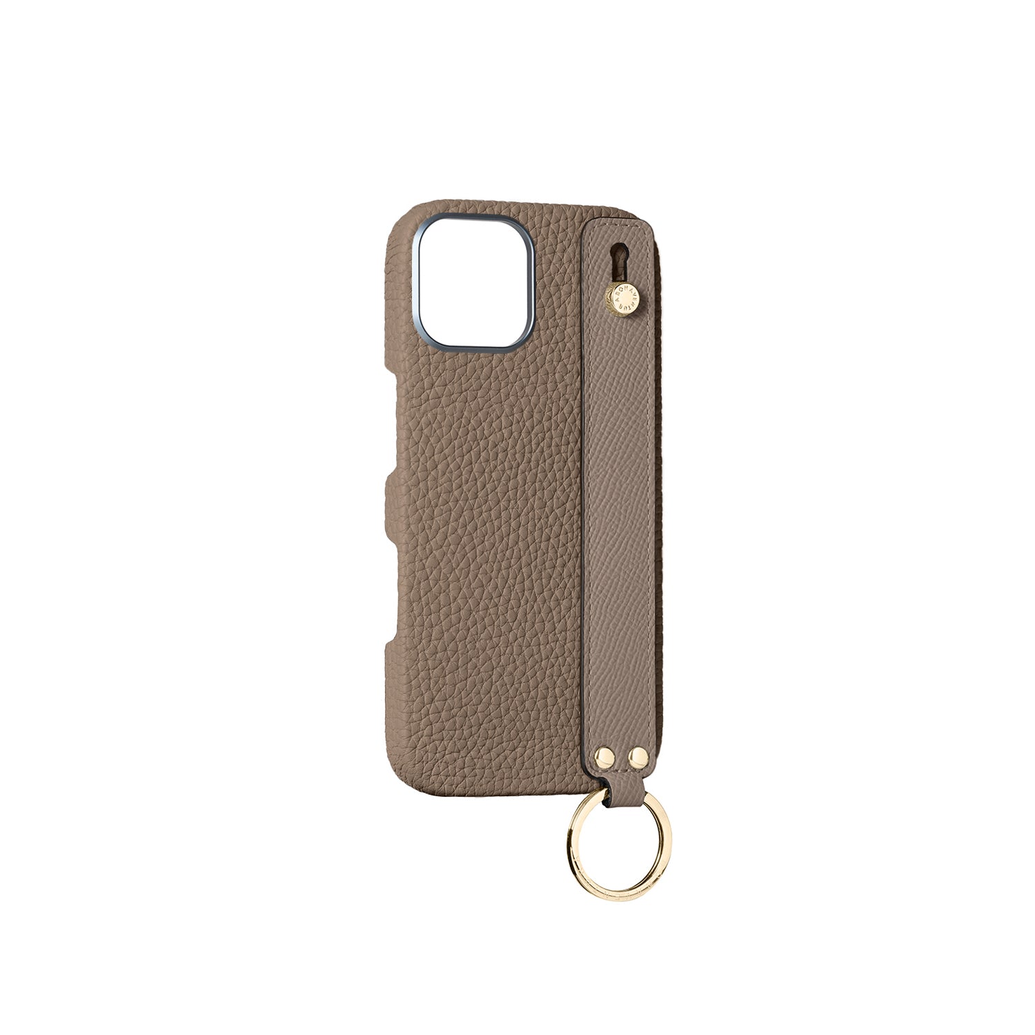 Back Cover with Handle Bottalato Leather Gold (iPhone 16)