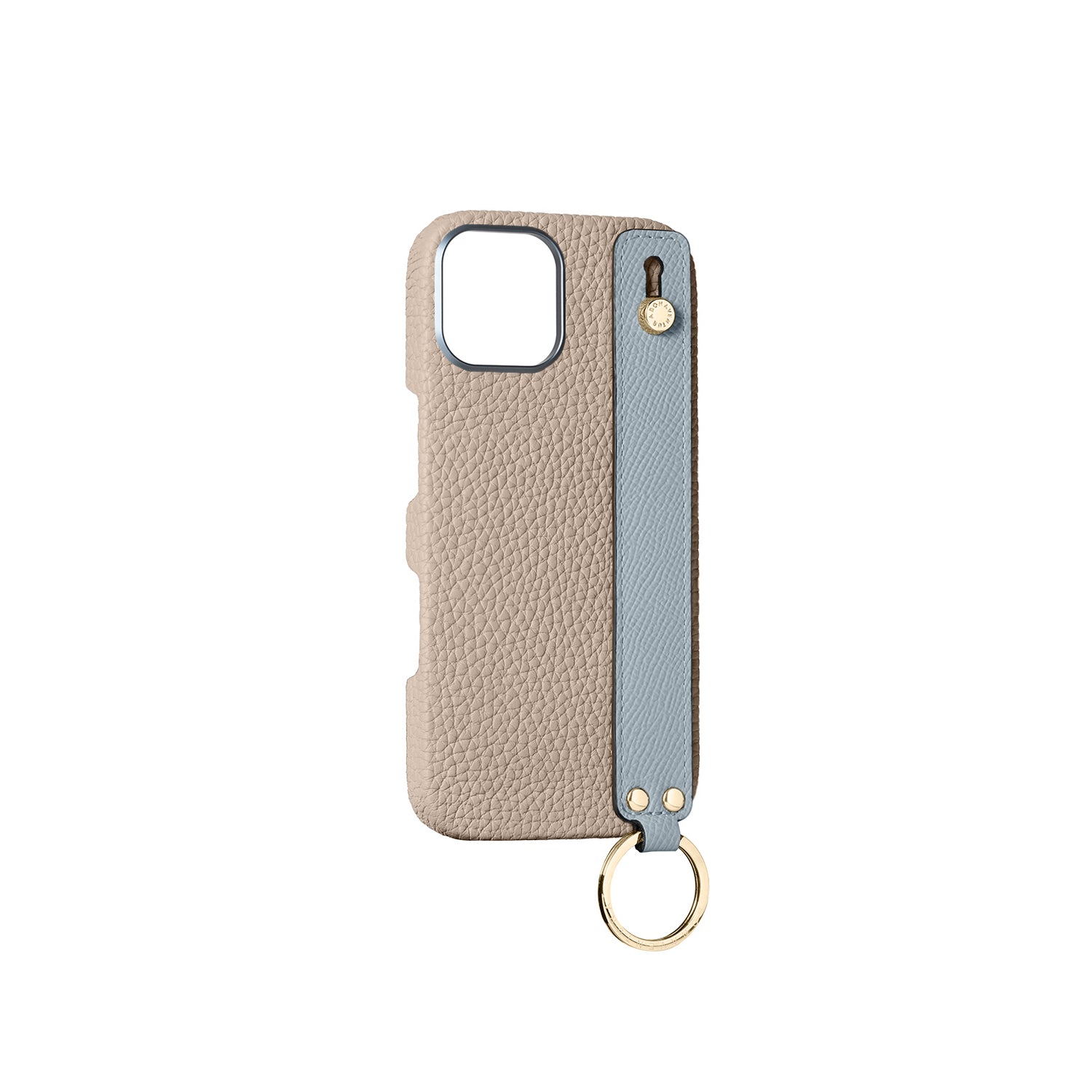 Back Cover with Handle Bottalato Leather Gold (iPhone 16)