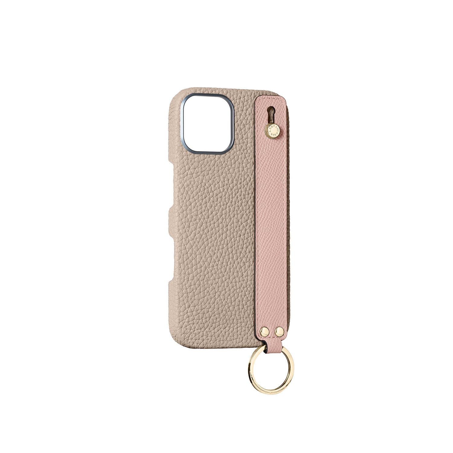 Back Cover with Handle Bottalato Leather Gold (iPhone 16)