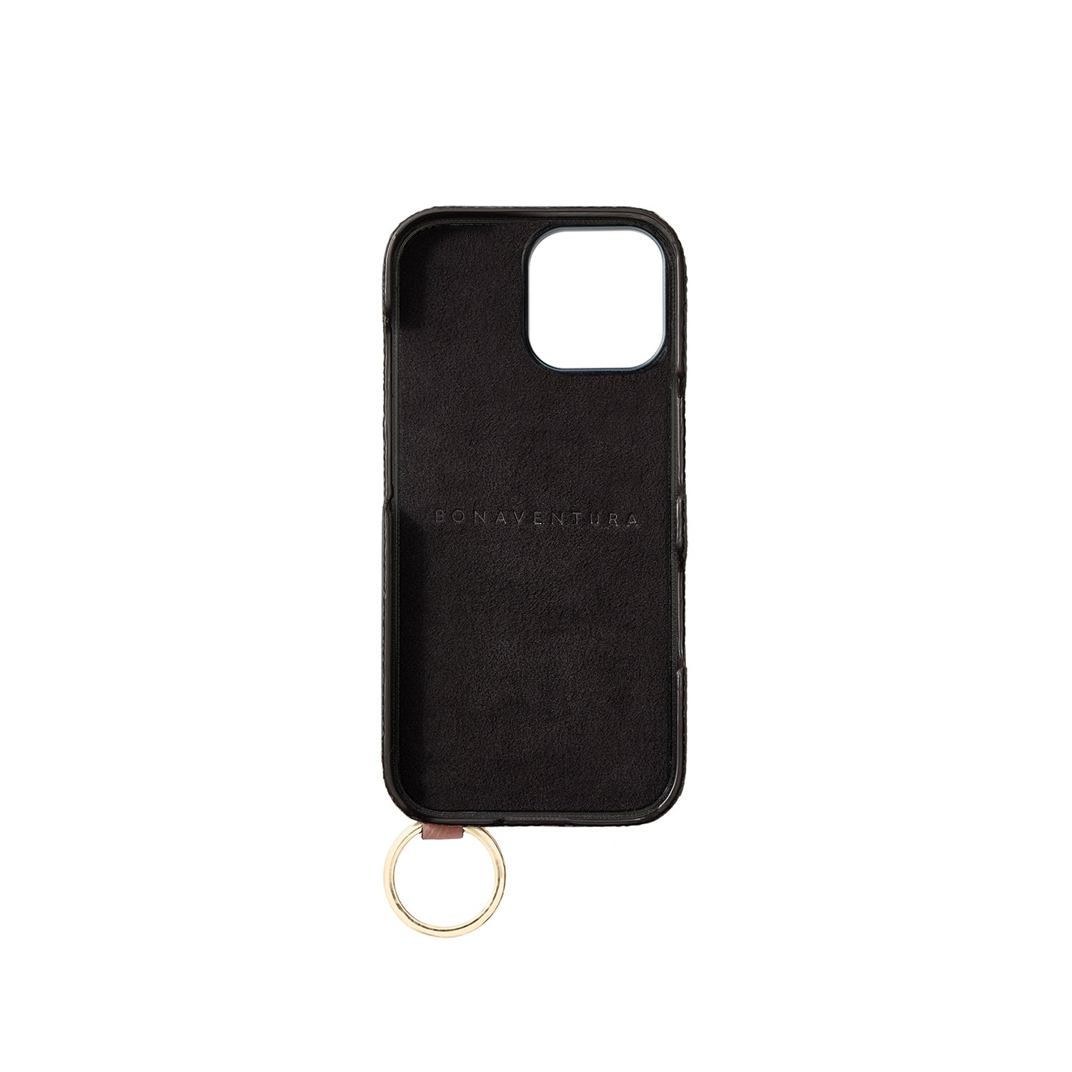 Back Cover with Handle Bottalato Leather Gold (iPhone 16)