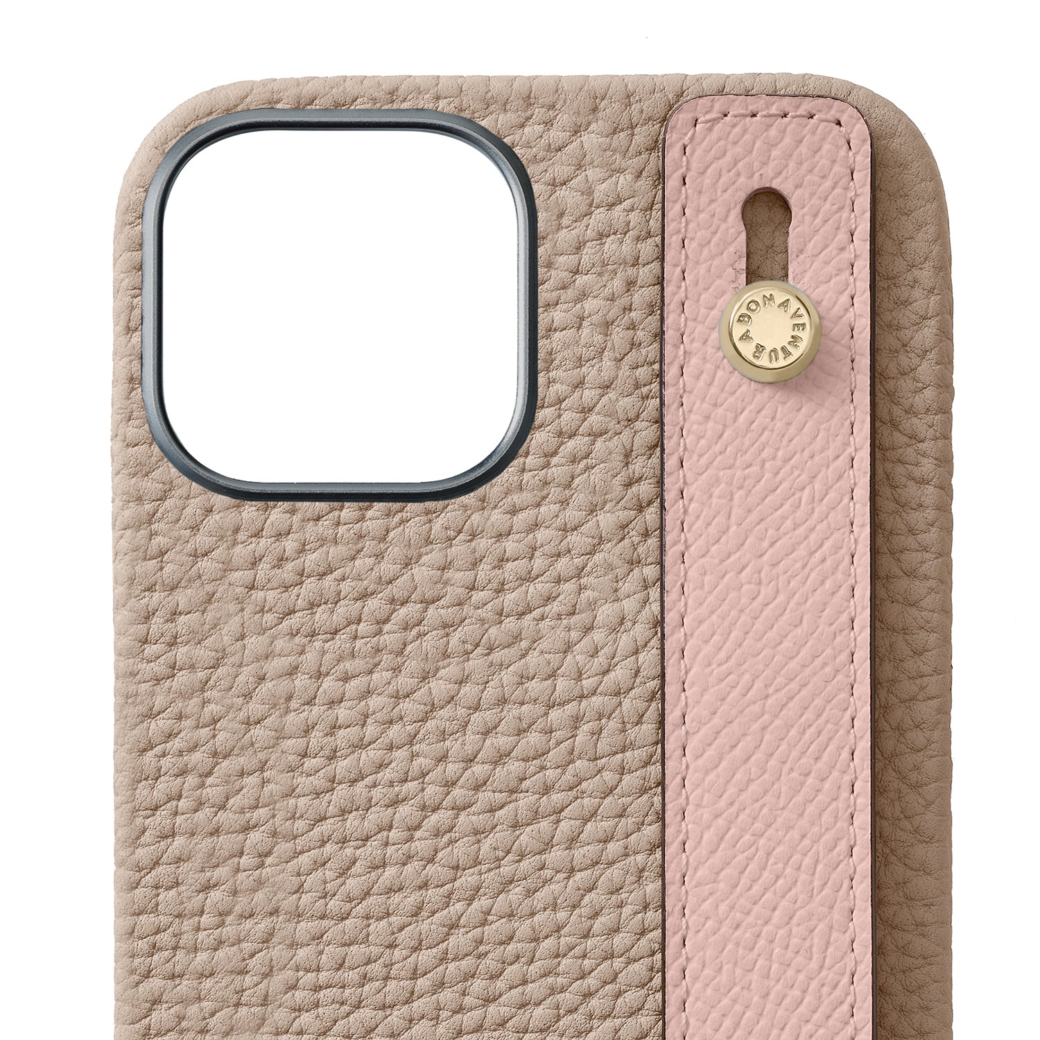 Back Cover with Handle Bottalato Leather Gold (iPhone 16)