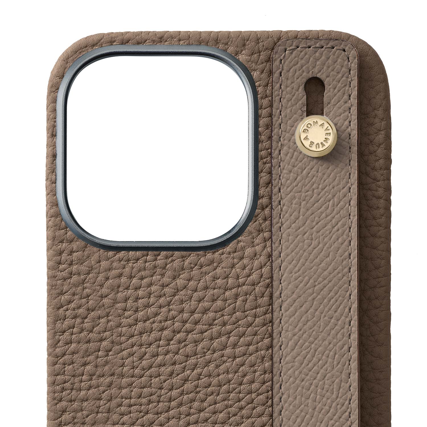 Back Cover with Handle Bottalato Leather Gold (iPhone 16 Pro)