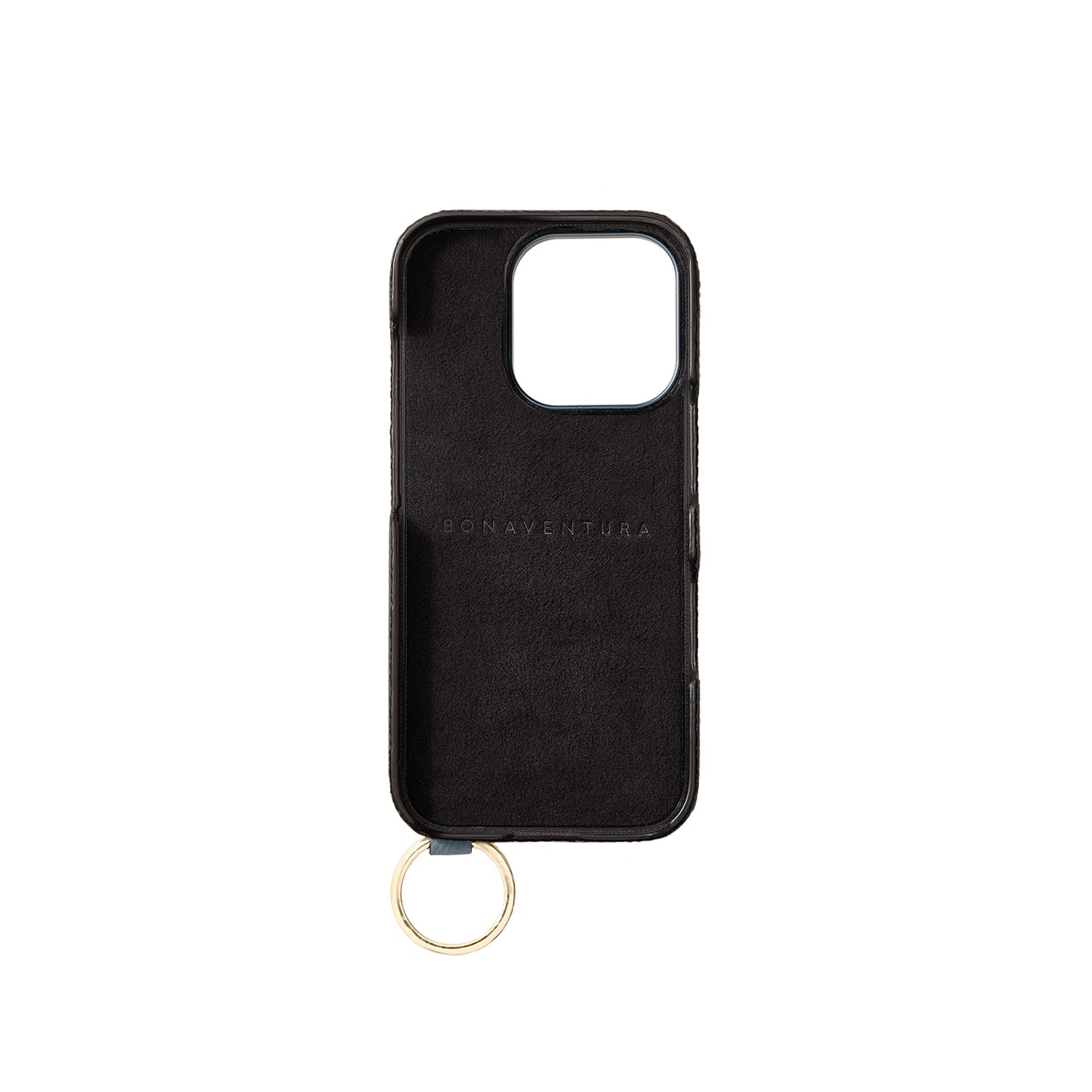 Back Cover with Handle Bottalato Leather Gold (iPhone 16 Pro)