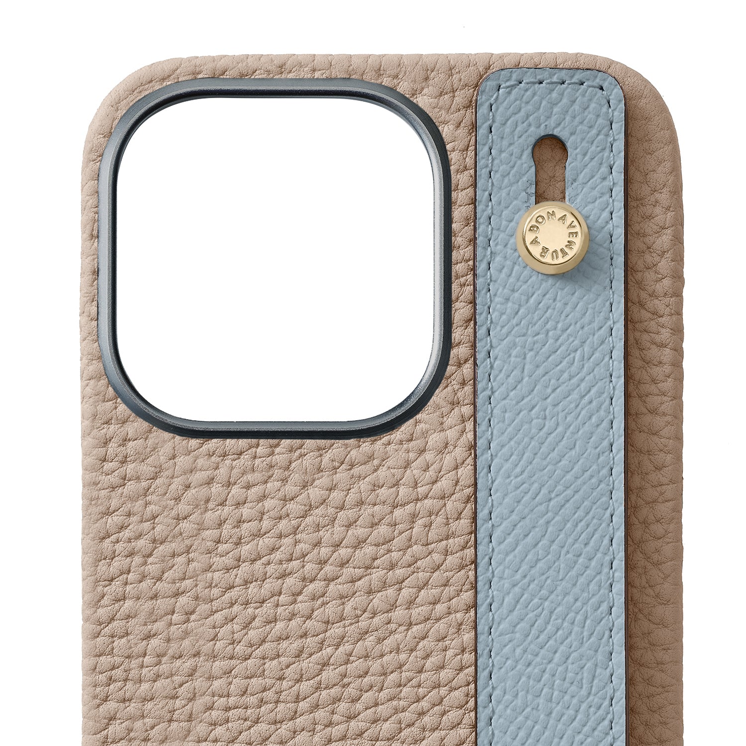 Back Cover with Handle Bottalato Leather Gold (iPhone 16 Pro)