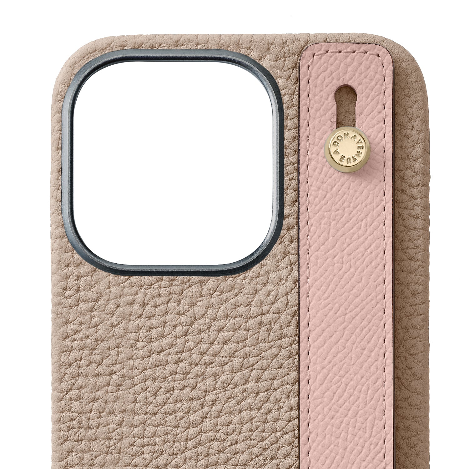 Back Cover with Handle Bottalato Leather Gold (iPhone 16 Pro)