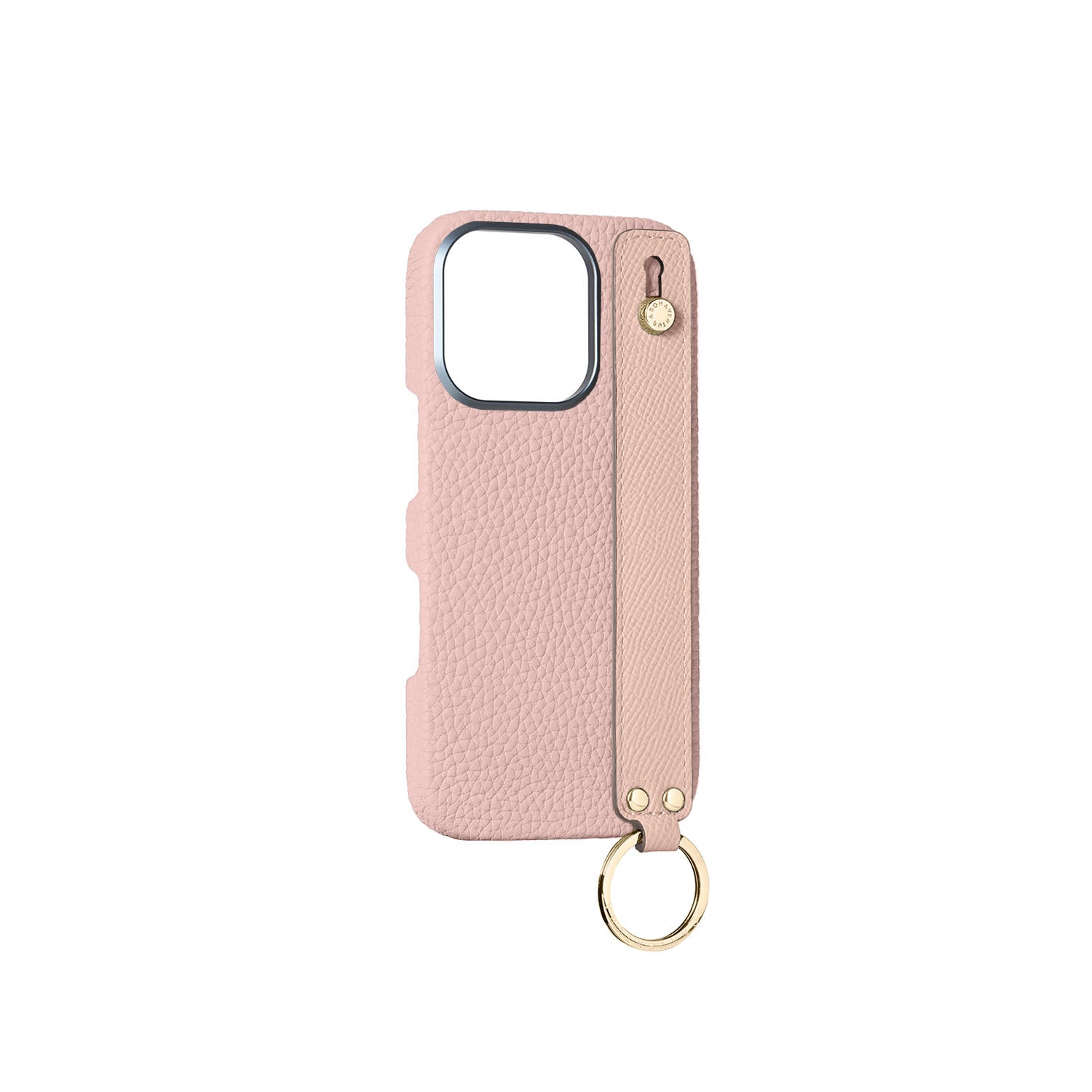 iPhone 16 Pro) ハンドル付き バックカバーケース シュリンクレザー