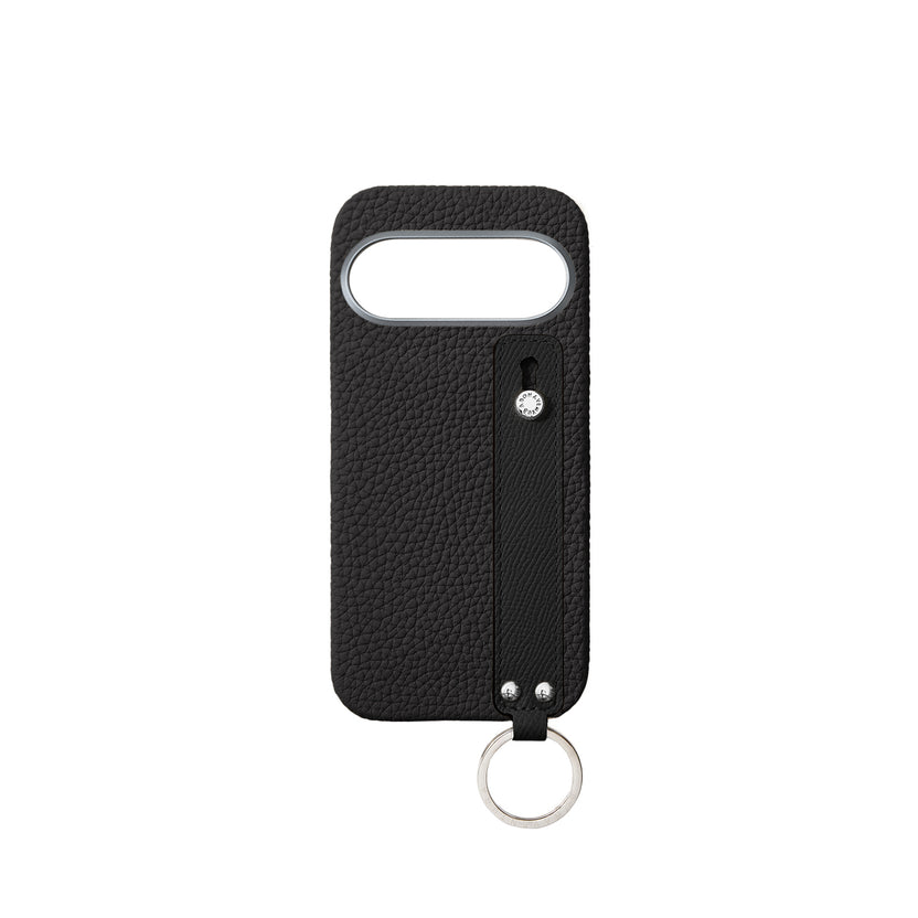(Google Pixel 11) ハンドル付き バックカバーケース シュリンクレザー