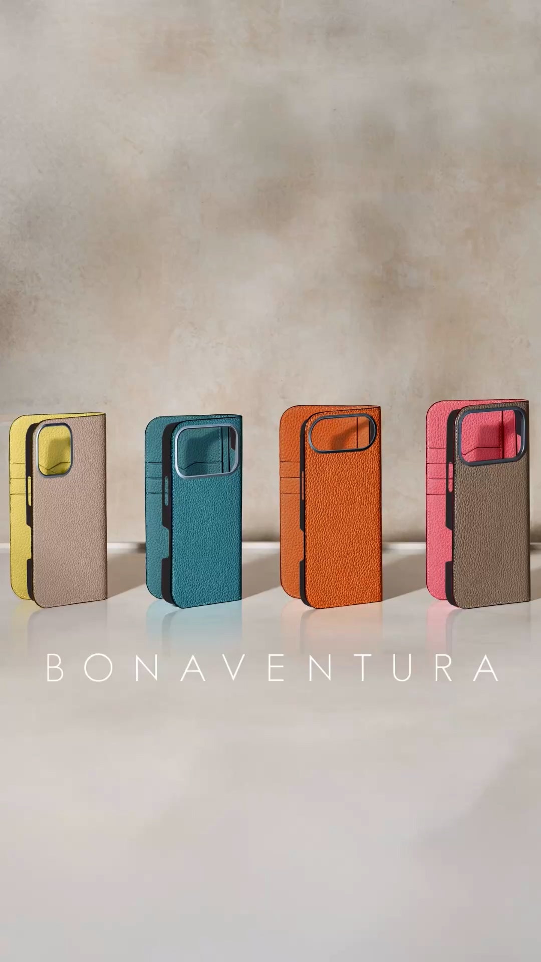 【美品】ボナベンチュラ iPhoneXケース ネイビー×オレンジ nb6682-01_1.jpg