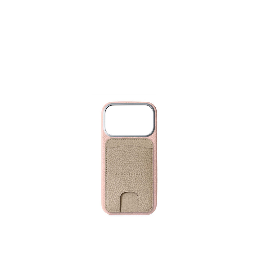 (iPhone 18 Pro) バックカバーケース ノービレレザー × マグネット カードケース シュリンクレザー