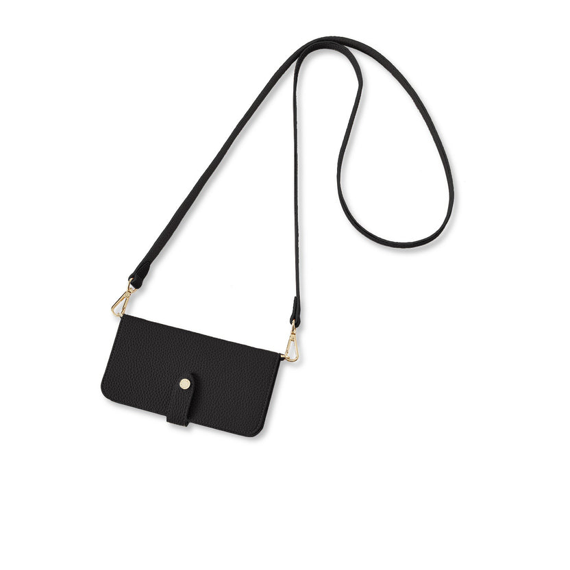(iPhone 14 Plus) Belted Diary Case Shrink Leather