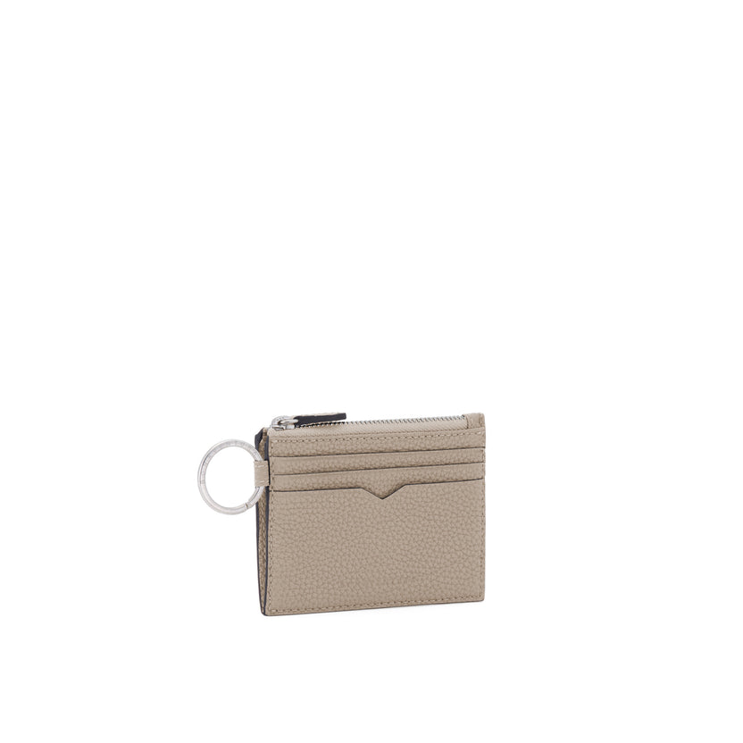 Mini Wallet with Key Ring Shrink Leather (Small)
